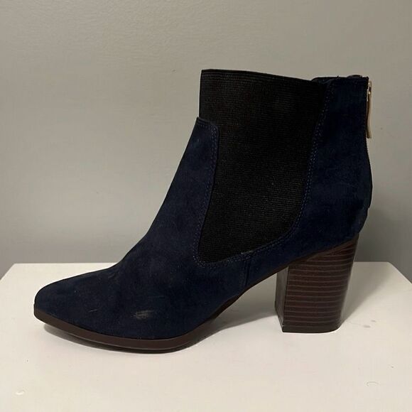 Fioni Women's Black Classic Block Heel Tight Ankle Bootie Boots Size 8 - Picture 5 of 9